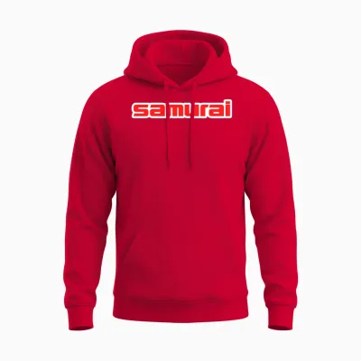 Suzuki Samurai Script Emblem - Autonaut.com Unisex Hoodie - Red