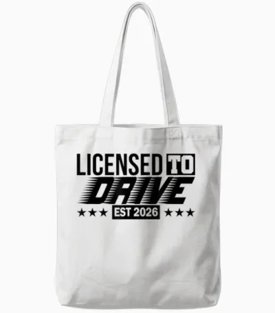Driver's License | Passed Examination Driver License 2026 Tote Bags - White