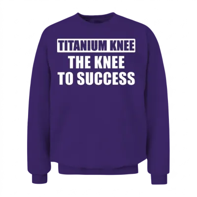 Knee Surgery Recovery New Knee Knee Replacement Unisex Sweatshirt - Purple