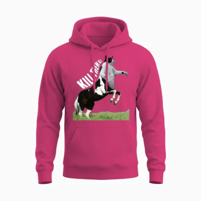 Of Centaur Cat Kill Them All Unisex Hoodie - Heliconia