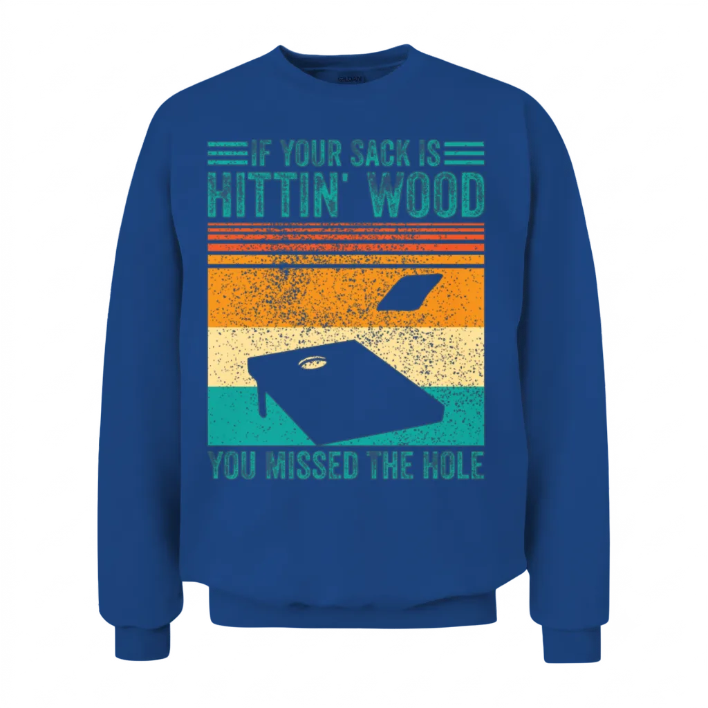 Funny Cornhole Unisex Sweatshirt - Royal