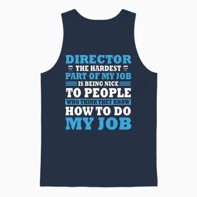 Funny Film Director Saying Unisex Tank Top - Navy