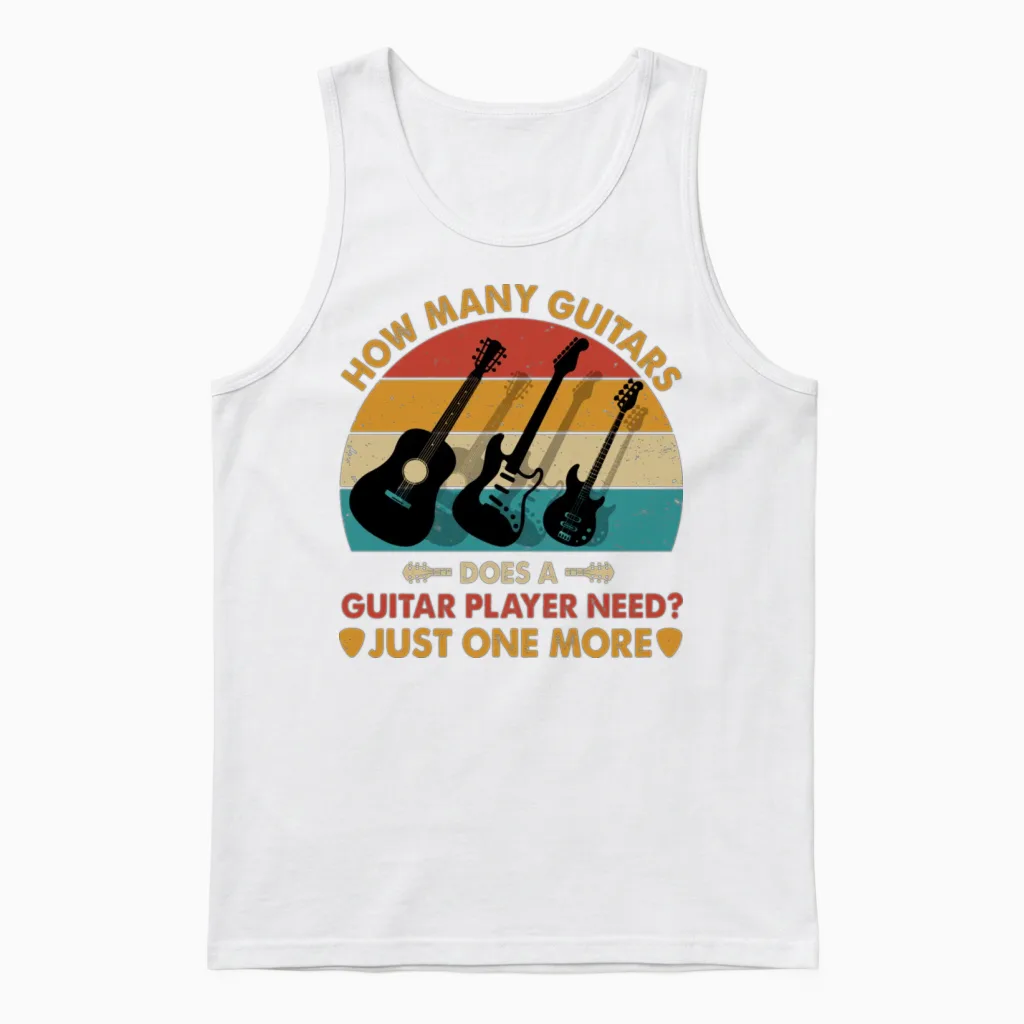 Funny Guitarist - Guitar Unisex Tank Top in White