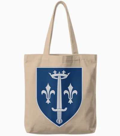 Saint Joan of Arc Family Crest Tote Bags - Natural