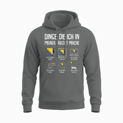 Bosnien Reise Damen Herren Kinder Langarmshirt Unisex Hoodie - Graphite Heather