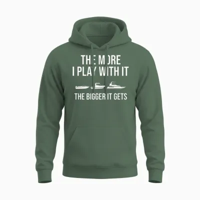 Boating Funny Boat Captain Unisex Hoodie - Military Green