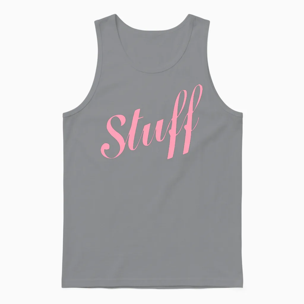 Stuff Unisex Tank Top in Sport Grey