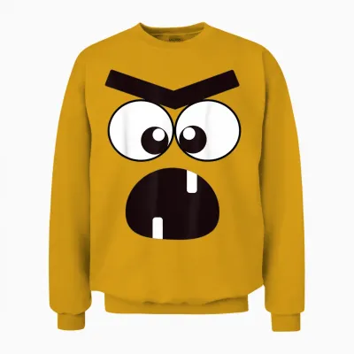 Creepy Carrots Face Halloween Costume Unisex Sweatshirt - Gold