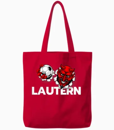 Football Lautern Verein Kaiserslautern Lautre Stadt Pfalz T-Shirt, Black Tote Bags - Red