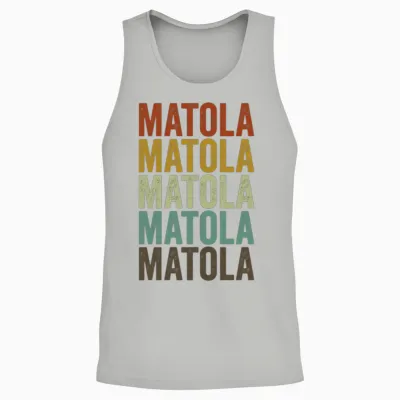 Matola Mozambique Retro Vintage Unisex Tank Top - Ash