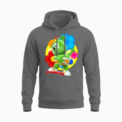 Gummibär Flowers Unisex Hoodie - Graphite Heather