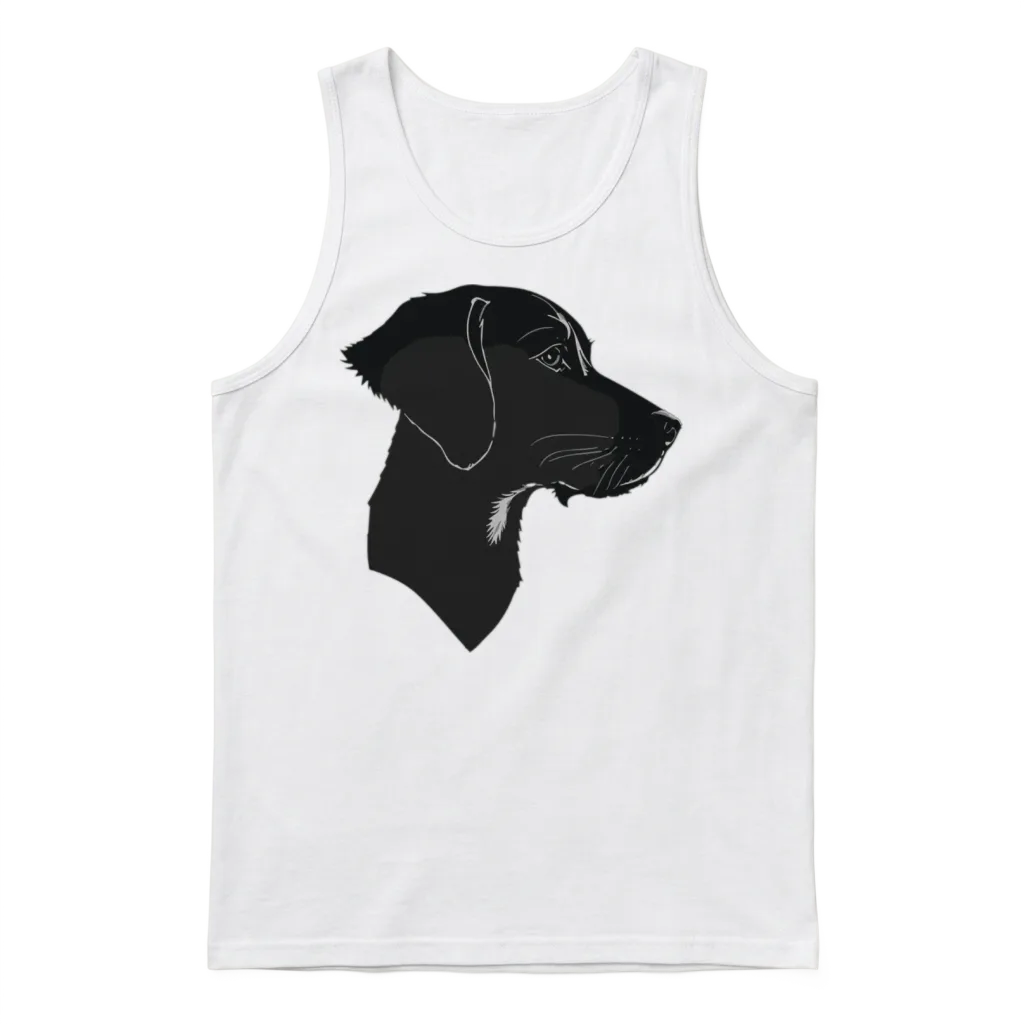 Black Dog โ Lovers Unisex Tank Top - White