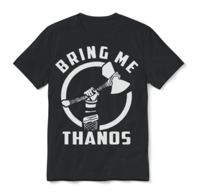 Bring Me Thanos Stormbreaker Black and White Unisex T-Shirt - Black