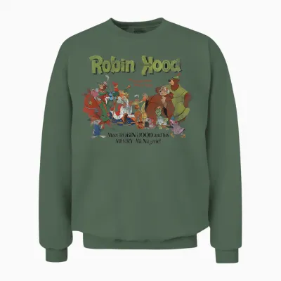 Robin Hood Retro Movie Unisex Sweatshirt - Military Green