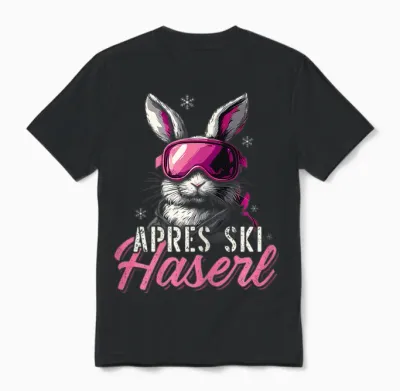 Apres Ski Haserl Skihaserl Skier Party Crew Women's T-Shirt, Black Unisex T-Shirt - Black