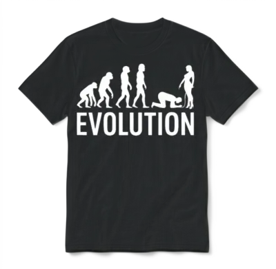 Evolution Simps Funny Meme Evolution to Simps Unisex T-Shirt - Black
