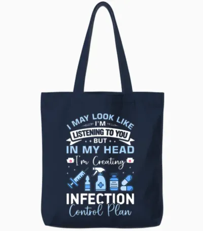 Infection Control Nurse Tote Bags - Navy
