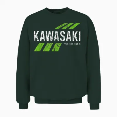 Retro Vintage Kawasaki Green City Men's Or Unisex Sweatshirt - Forest