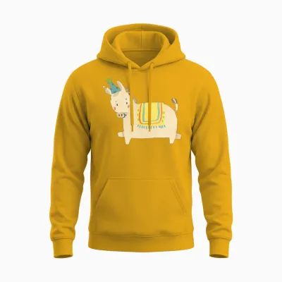 Party Animal Horse Unisex Hoodie - Gold