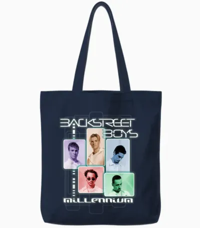 Backstreet Boys – Millenium Multi Color Tote Bags - Navy