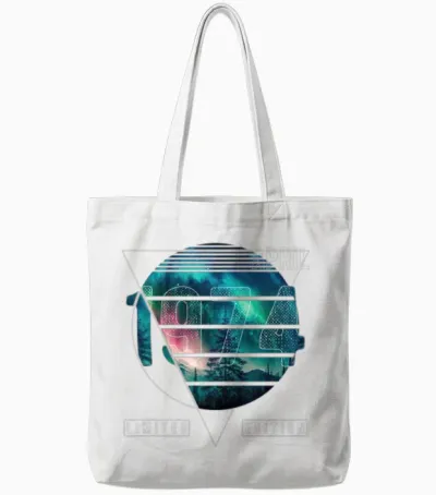 Limited Edition 1974 April Birthday Polar Lights Tote Bags - White