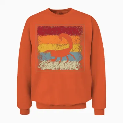 Scorpio Retro Unisex Sweatshirt - Orange