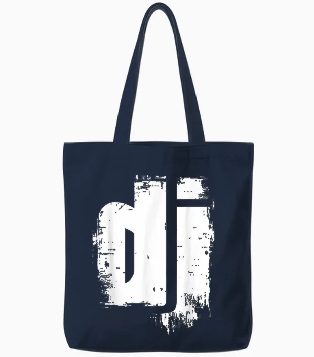 Mix1 Musik Dj Collection - Cooles Dj Grunge Musik - Du Bist Der Discjockey! Damen Dj T-Shirt, Schwarz, S Tote Bags in Navy