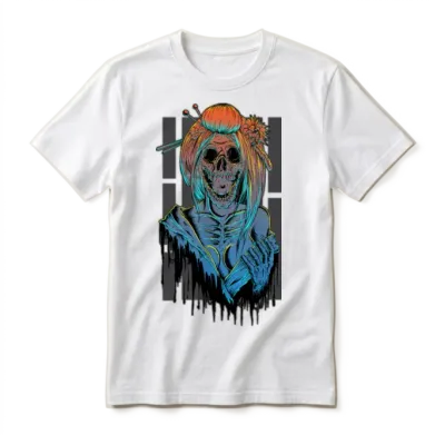 Undead Geisha Unisex T-Shirt - White