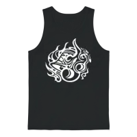 Hestia Familia Crest Emblem Front and Back Unisex Tank Top - Black – 1