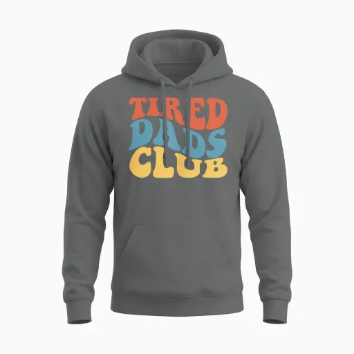 Dad Tired Dads Club Cute Dad Cars Race Track Father's Dad Unisex Hoodie - Graphite Heather