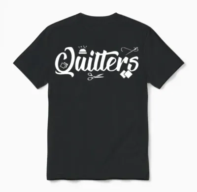 Proud Quilters Unisex T-Shirt - Black