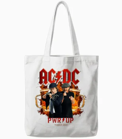 Ac/dc Pwr Up München 2024 Tote Bags - White