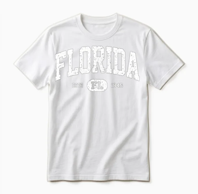 Florida Retro Vintage Florida Unisex T-Shirt - White