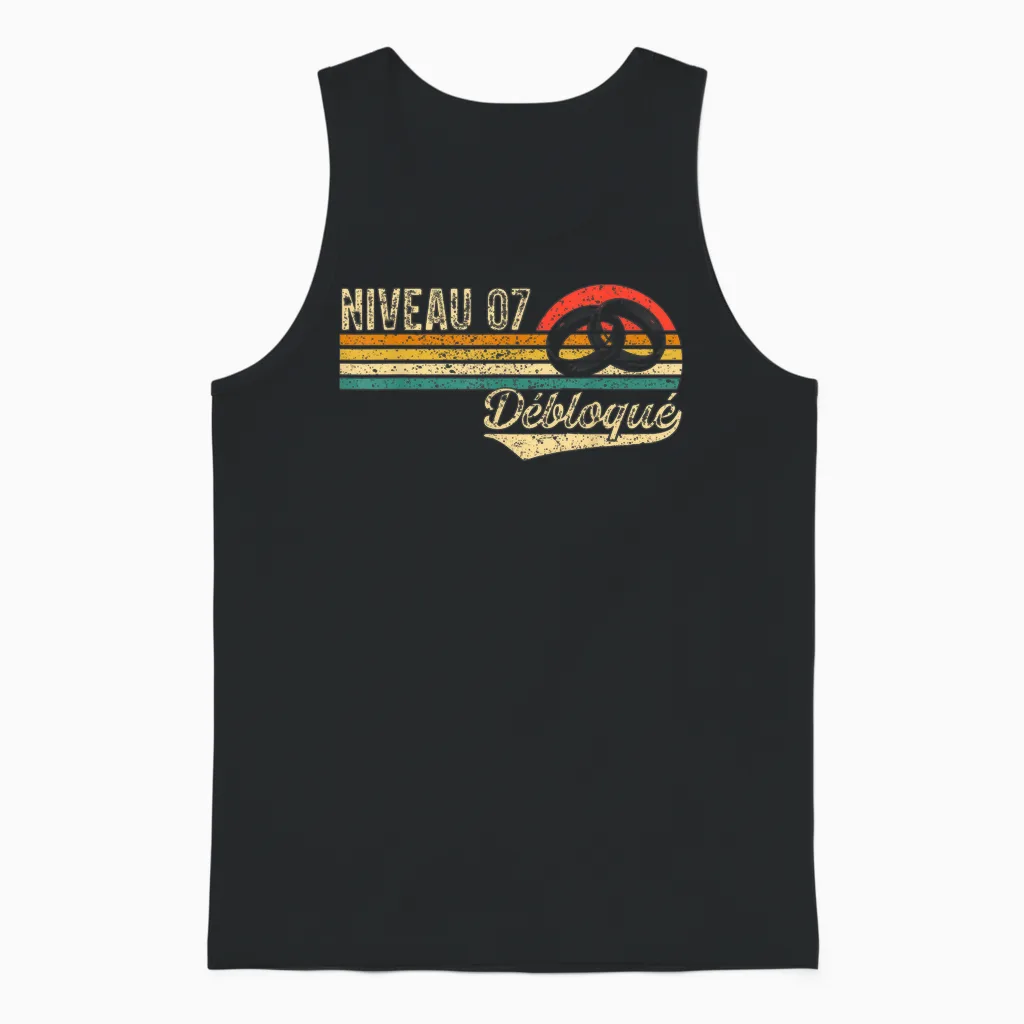 7 Years Wedding Wedding Wool Level 7 Unlocked Unisex Tank Top in Black
