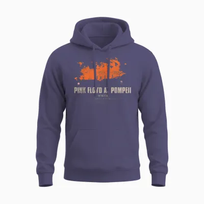 Silhouettes of Pink Floyd Live at Pompeii T-Shirt, Black, S Unisex Hoodie - Heather Sport Dark Navy
