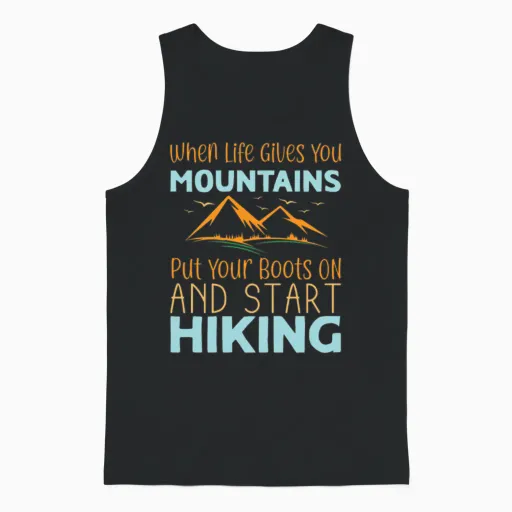 Start Hiking & Outdoors Unisex Tank Top in Black