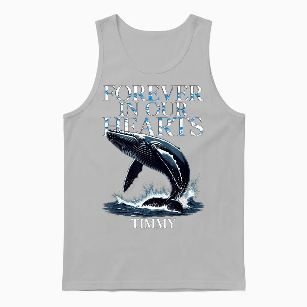 Timmy Wal Ostsee Buckelwal Team Hope Free in Our Hearts 2026 Unisex Tank Top in Ash
