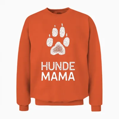 Dog Mum Woman Dog Mummy Dog Unisex Sweatshirt - Orange