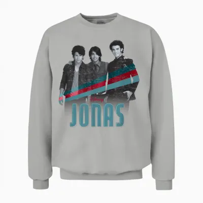 Disney Channel Jonas Nick Joe and Kevin Unisex Sweatshirt - Ash