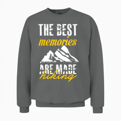 The Best Memories Are Made Hiking Unisex Sweatshirt - Graphite Heather