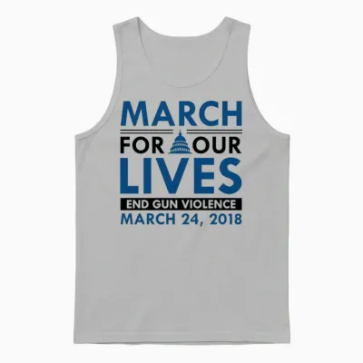 March for Our Lives Unisex Tank Top - Ash