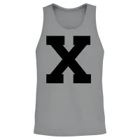 Letter X Unisex Tank Top - Sport Grey – 2