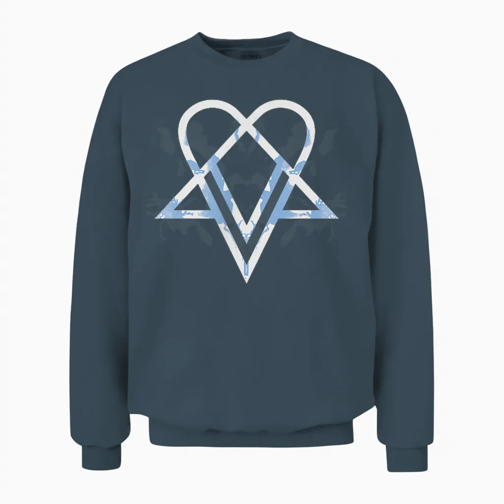 Ville Valo Heart Full of Ghosts Unisex Sweatshirt in Dark Heather