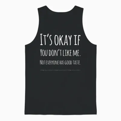 Funny Unisex Tank Top - Black