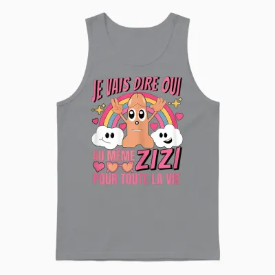 Evjf Same Zizi T-Shirt for the Whole Life Bride to Be T-Shirt, Black, S Unisex Tank Top - Sport Grey