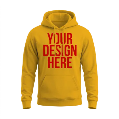 Your Design Here - Cool Funny Nonsense Quote Unisex Hoodie - Gold