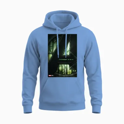 Marvel Avengers: Doomsday Movie Teaser Unisex Hoodie - Carolina Blue