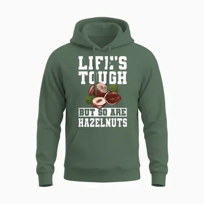 Funny Hazelnut Unisex Hoodie - Military Green