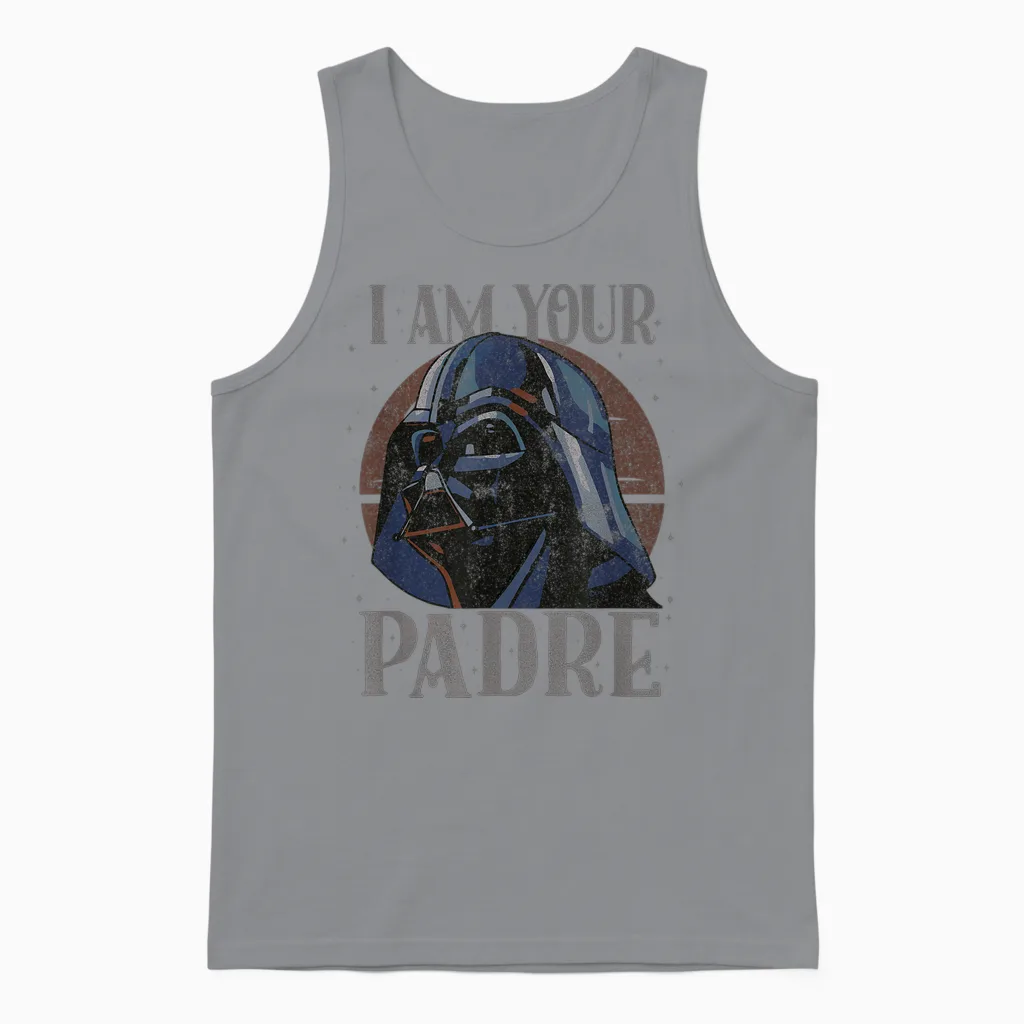 Star Wars Darth Vader I Am Your Padre Father’s Day Unisex Tank Top in Sport Grey