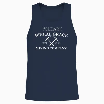 Captain Poldark Whealgrace Mining Tv Film Inspired Unisex Tank Top - Navy
